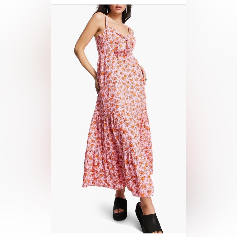 Topshop floral print cotton sundress